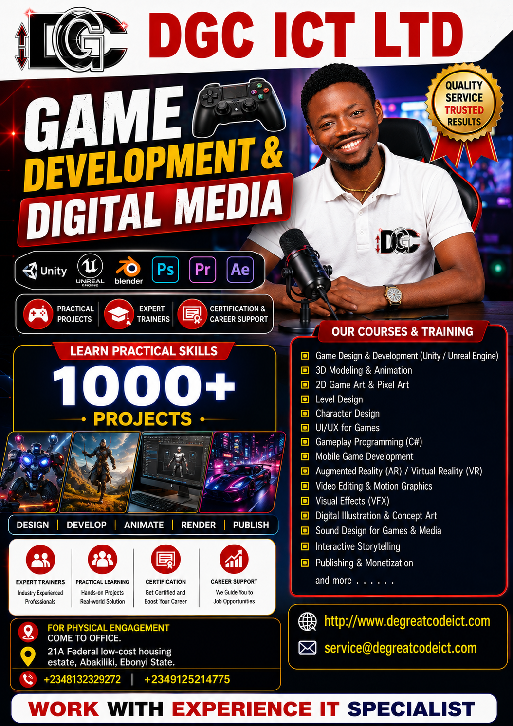 Game development and digital media